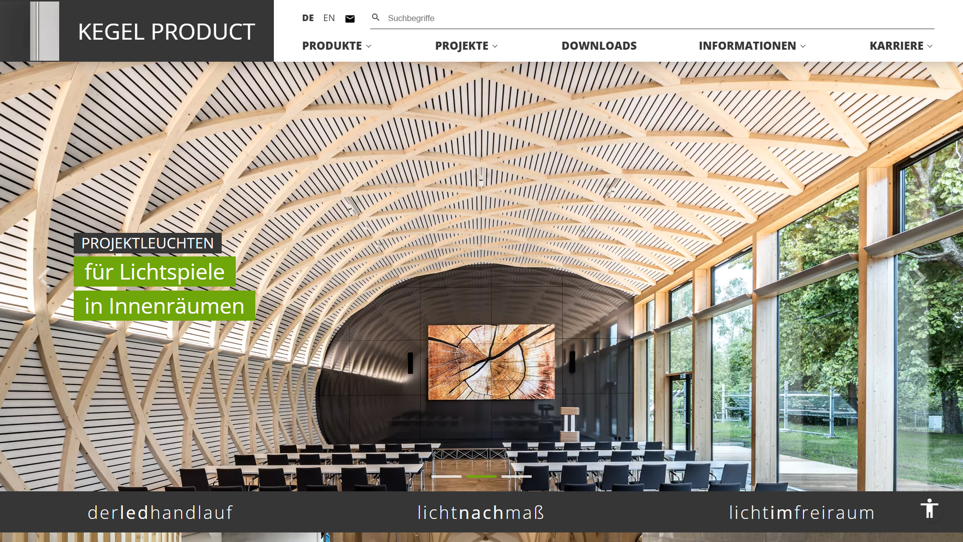 Desktopansicht: Webseite für Architektur & Bauplanung Bautzen: Kegel Product GmbH & Co.KG