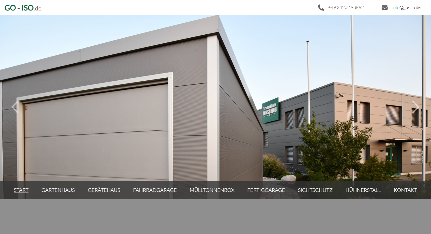 Notebook-Ansicht
der Website go-iso.de